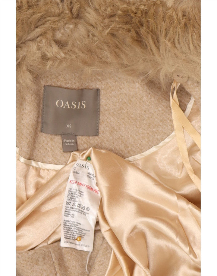 Płaszcz damski Oasis UK 6 XS, beżowy poliester