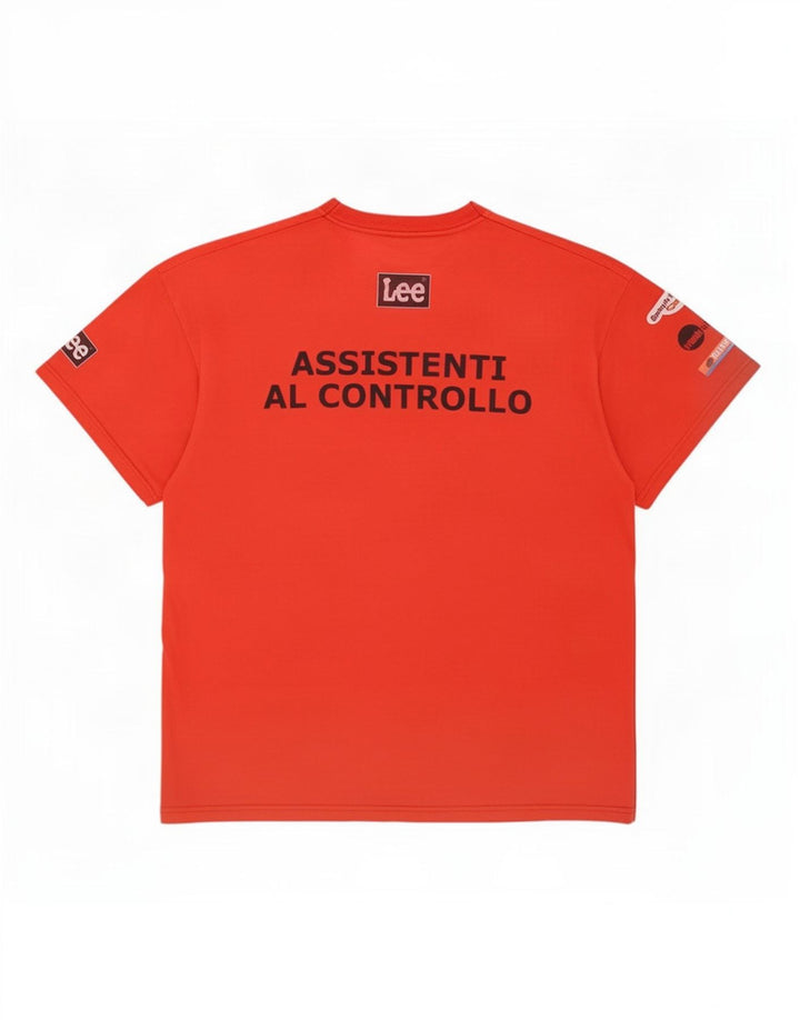 Męski T-shirt Lee z grafiką, duży, czerwony