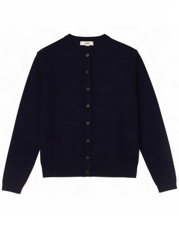 Sweter damski Marks & Spencer UK 12, średni granatowy, wiskoza