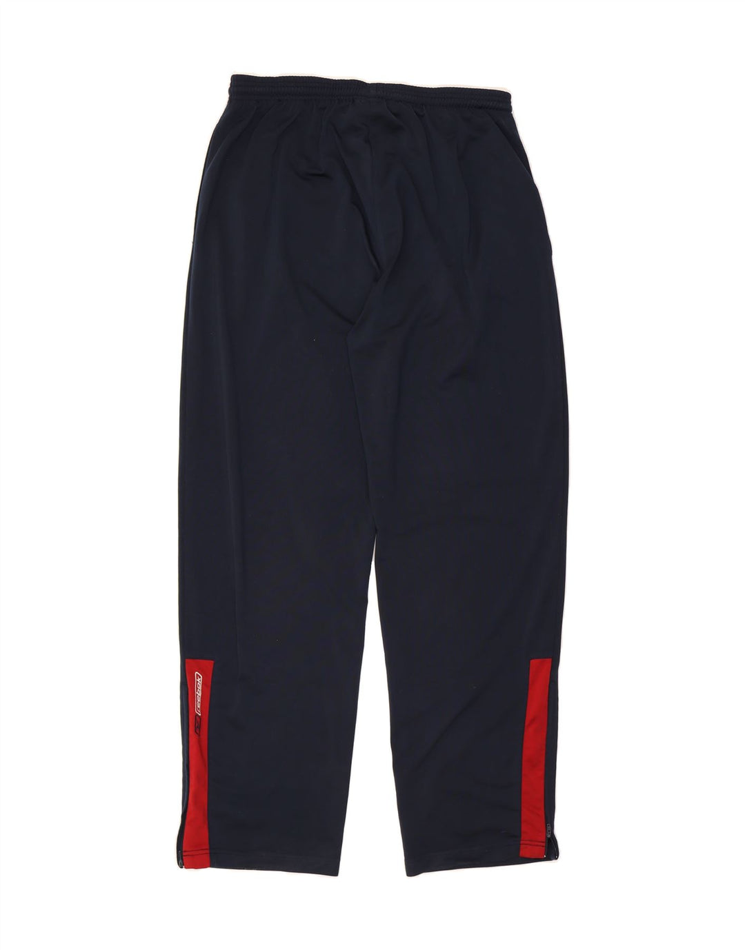 REEBOK Mens Tracksuit Trousers Large Navy Blue Colourblock Polyester Vintage Reebok and Second-Hand Reebok from Messina Hembry 
