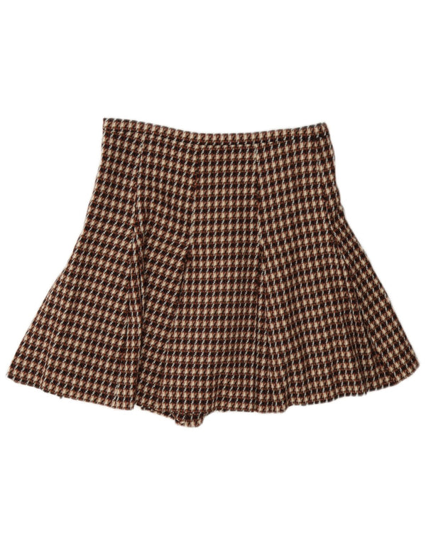 i Blues Damskie spodenki Cullotes UK 8 Small W27 Brązowa wełna w kratkę