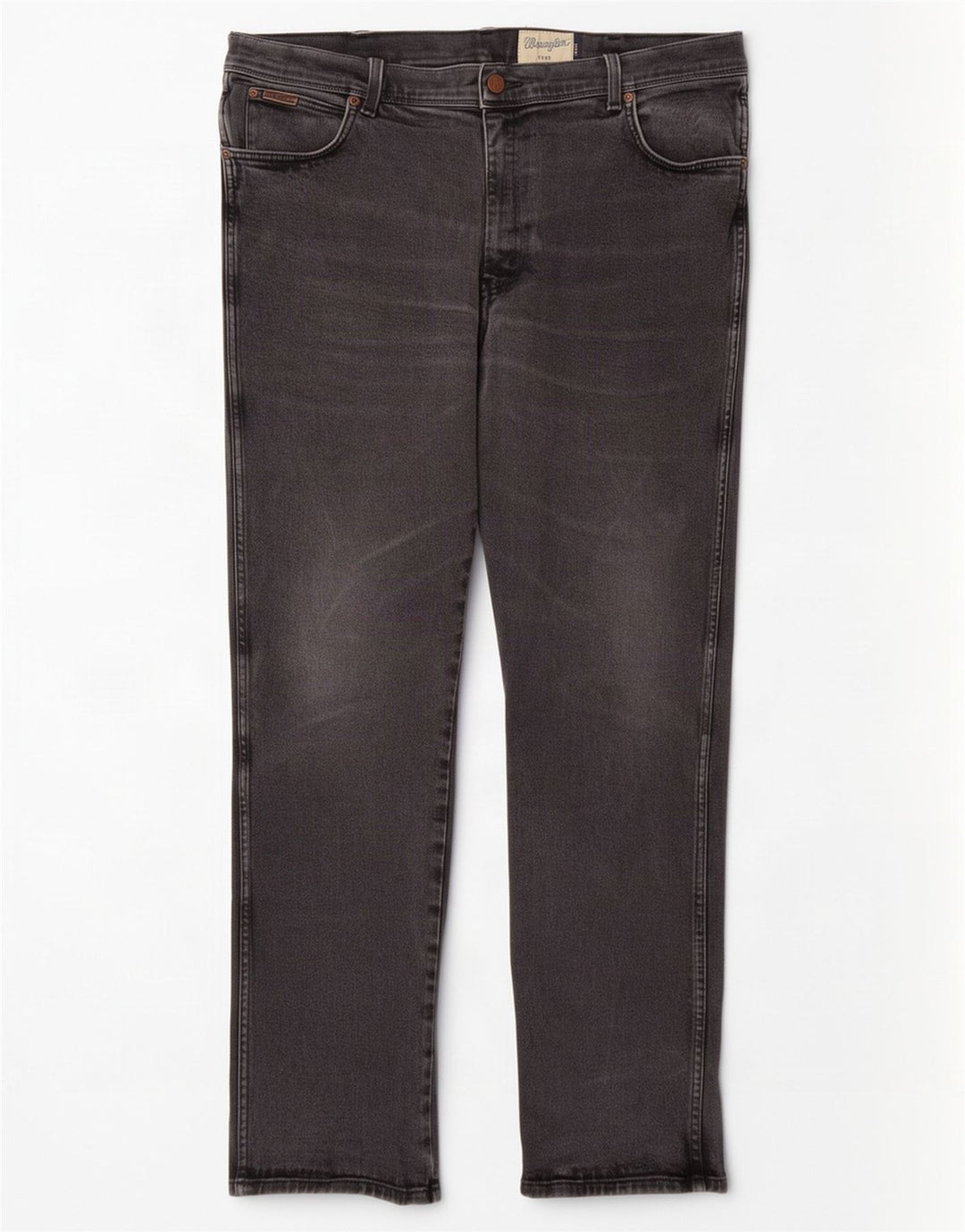 Męskie jeansy Wrangler Texas Straight W40 L34 Szara bawełna