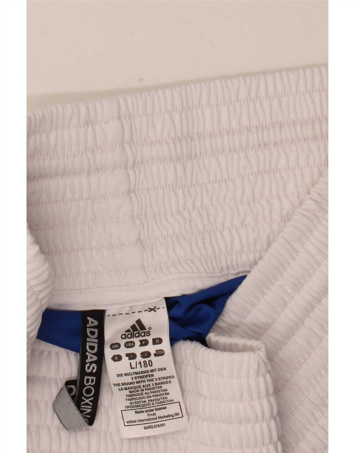 Męskie spodenki sportowe Adidas do boksu, duże, niebieskie, z blokami kolorów, z poliestru