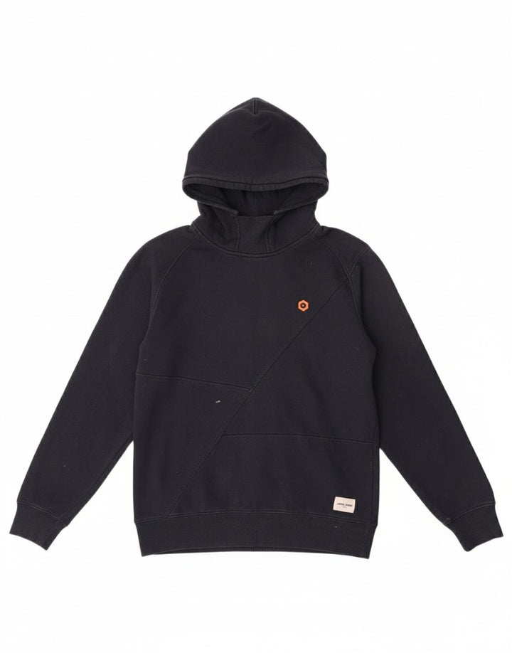 Męski sweter z kapturem Jack & Jones, średni granatowy, bawełniany