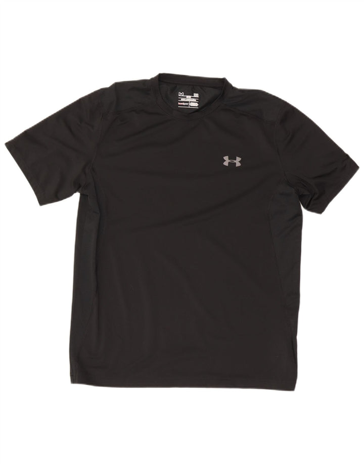 Męski t-shirt Under Armour Heat Gear, duży, czarny, poliestrowy