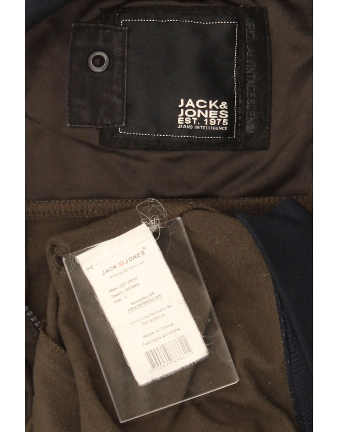 JACK & JONES Mens Tracksuit Top Jacket Large Green Vintage Jack & Jones and Second-Hand Jack & Jones from Messina Hembry 