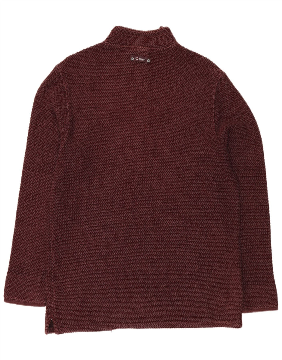 Męska bluza z zamkiem błyskawicznym WEIRD FISH XL, bordowa, bawełniana