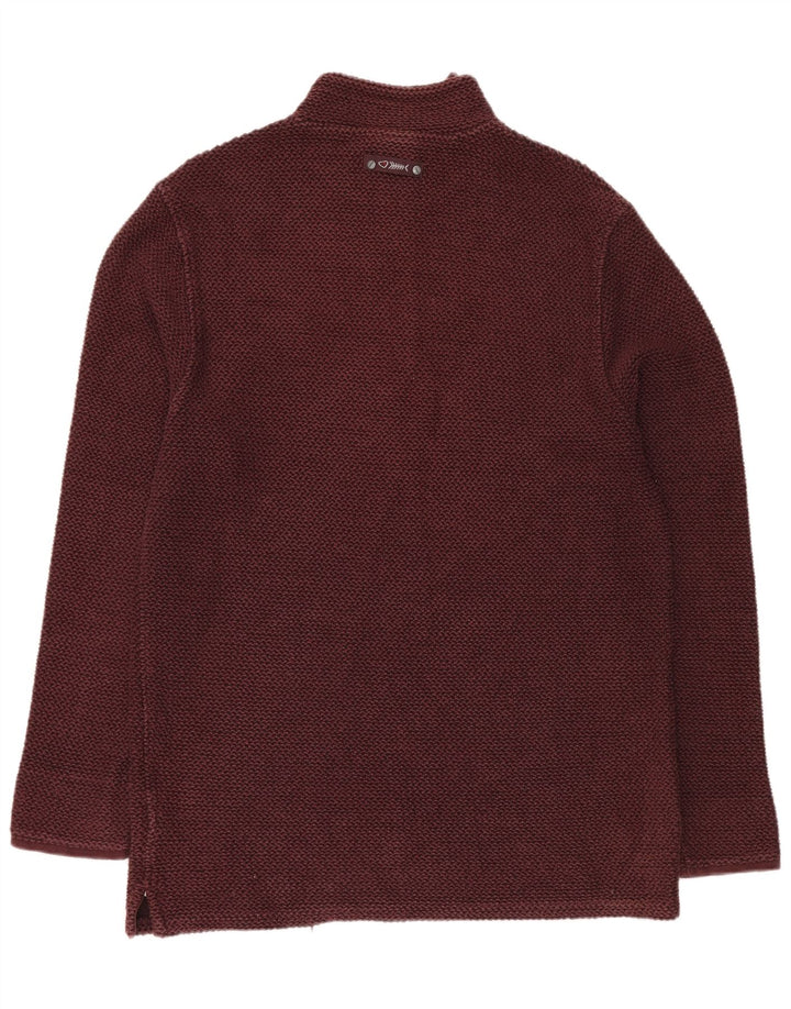 Męska bluza z zamkiem błyskawicznym WEIRD FISH XL, bordowa, bawełniana