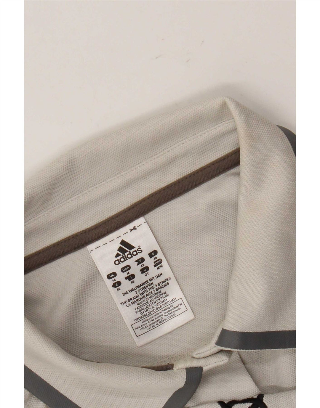 Damska koszulka polo Adidas Graphic UK 14 Średni szary poliester
