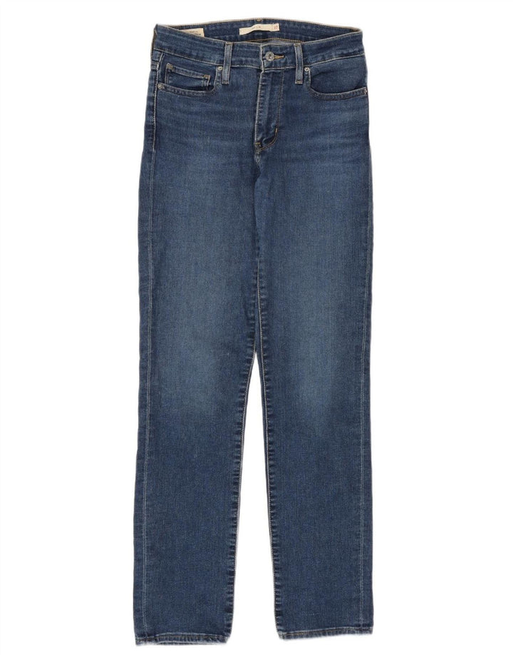 Damskie jeansy Levi's 712 Slim W27 L30 Niebieska bawełna