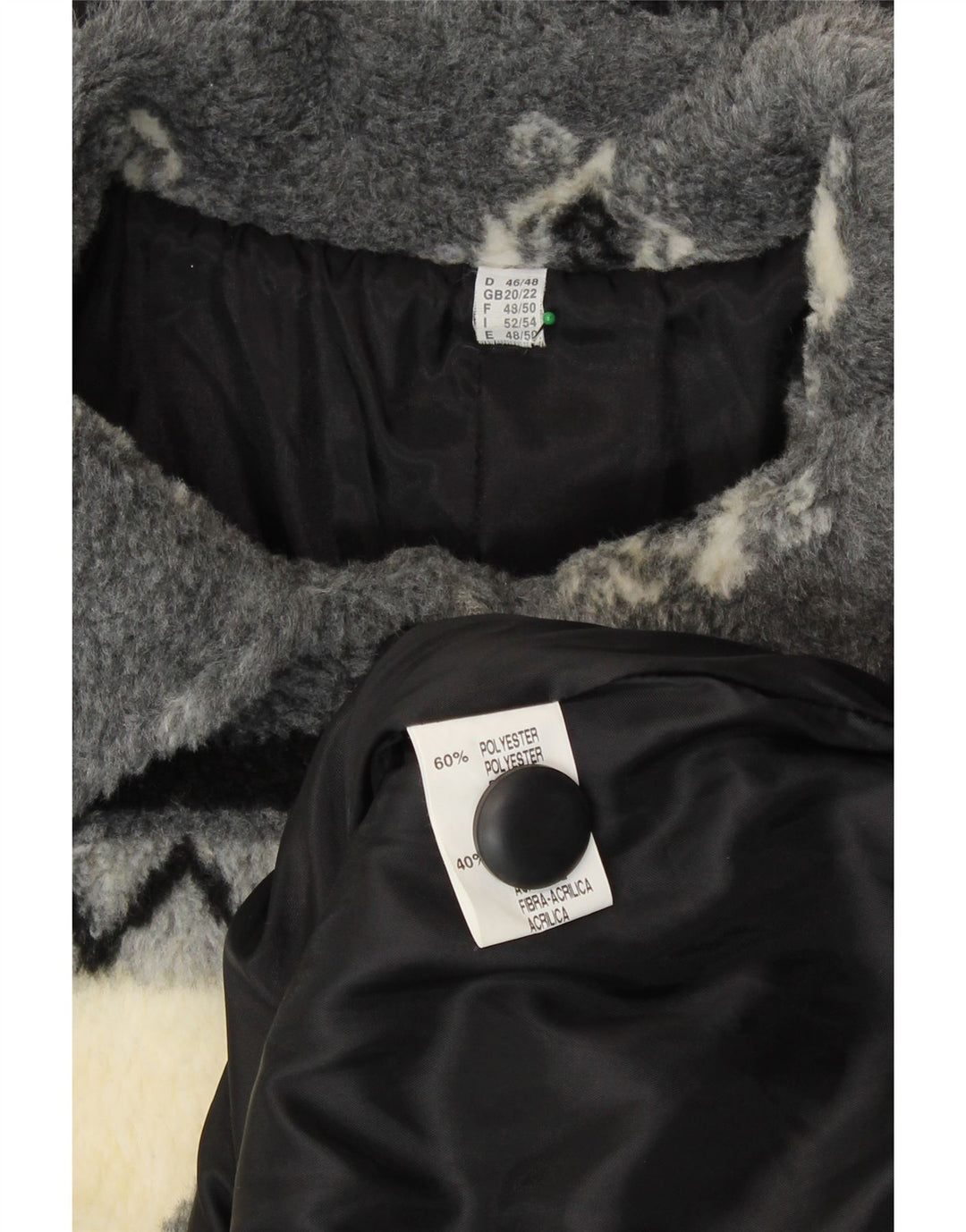 Damski płaszcz wiatrówkowy Sherpa VINTAGE UK 20/22 2XL w beżowe paski