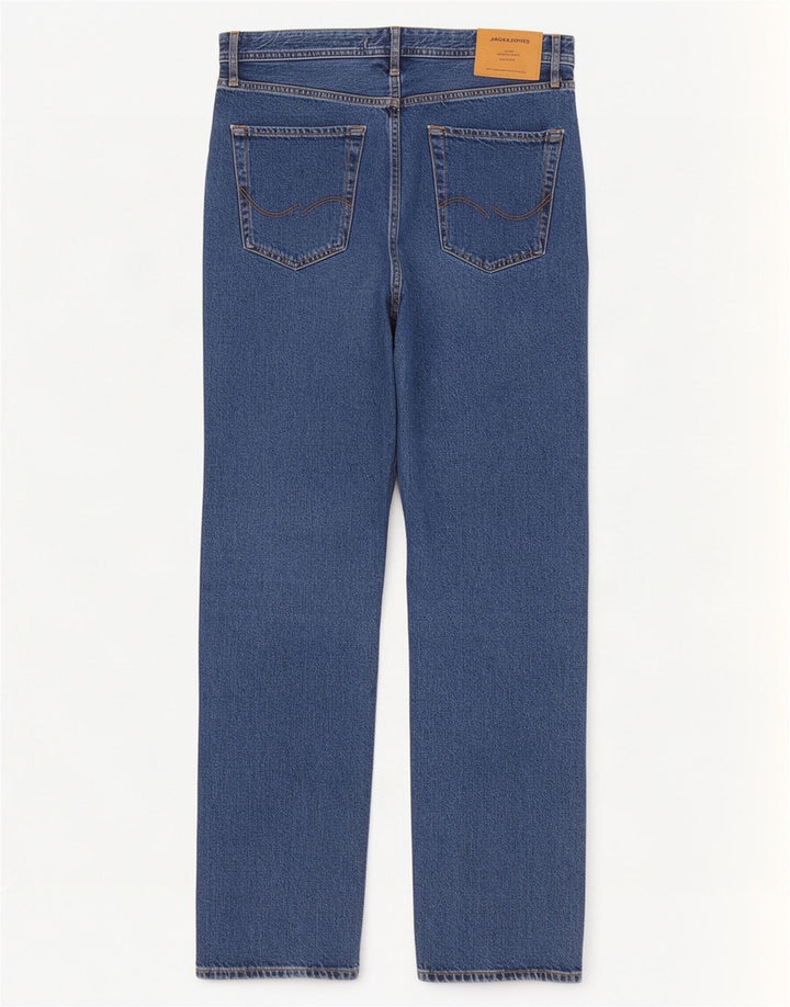 Męskie proste dżinsy Jack & Jones W32 L32 Niebieskie bawełniane