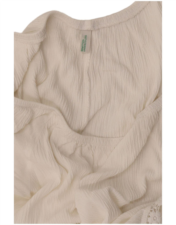 Bluzka damska Benetton UK 18 XL biała