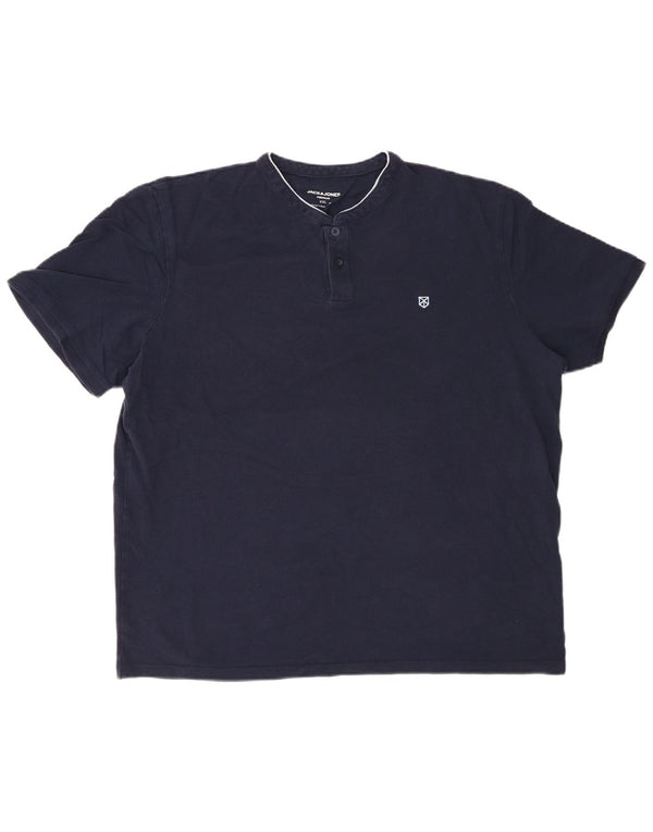 Męska koszulka polo JACK & JONES 2XL, granatowa, bawełniana