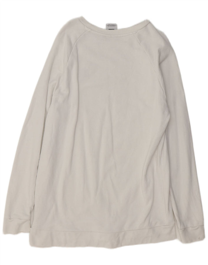 Bluza męska ADIDAS, duża, biała, bawełniana