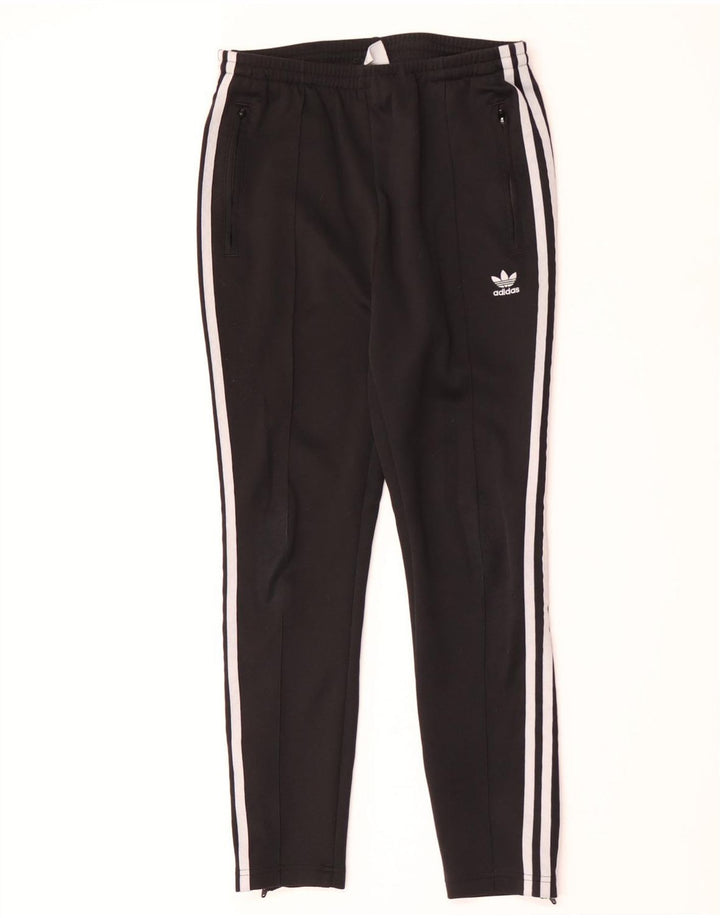 Męskie spodnie dresowe Adidas, małe, czarne, poliestrowe