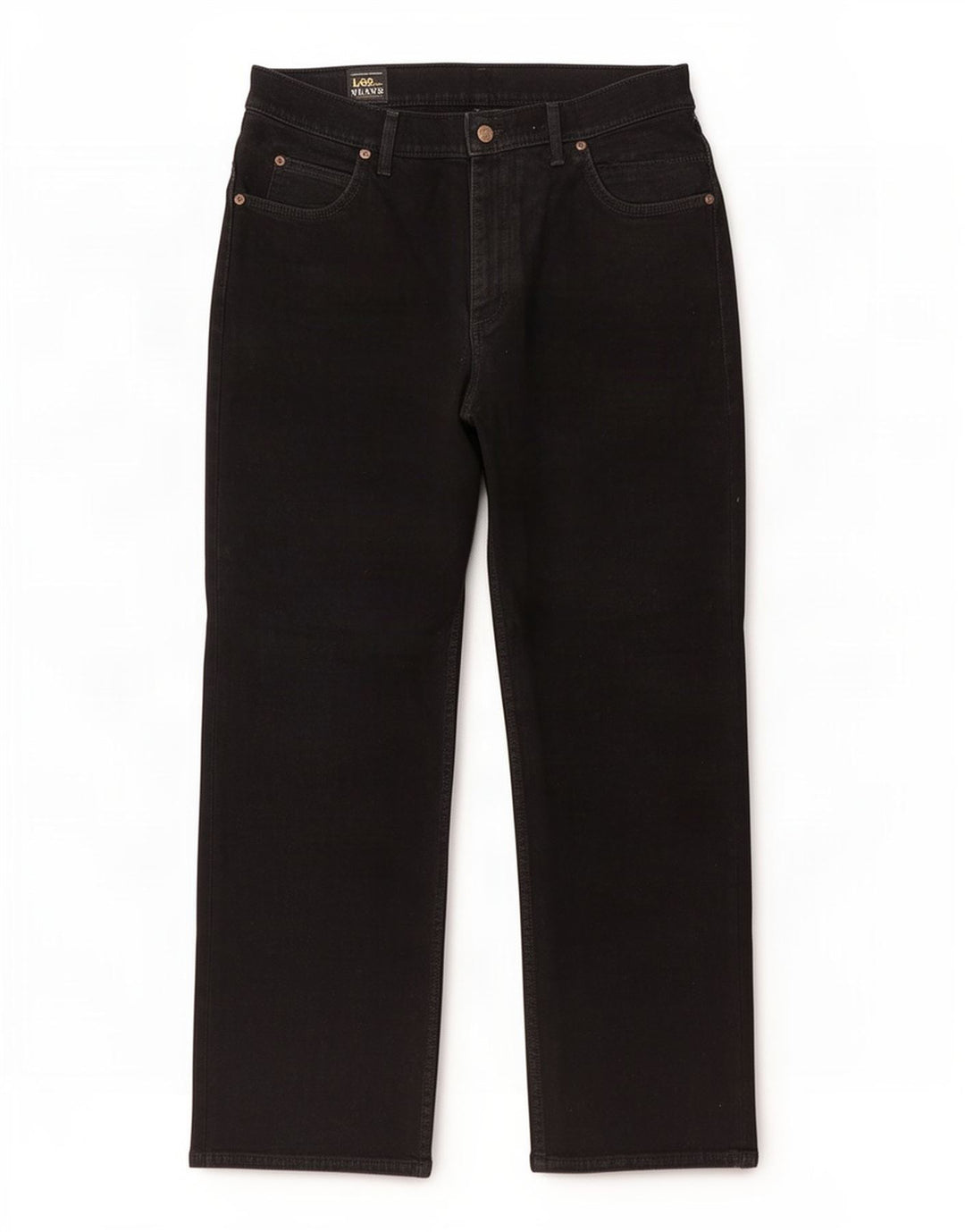 Męskie jeansy Lee Brooklyn Straight W34 L29, czarne, bawełniane