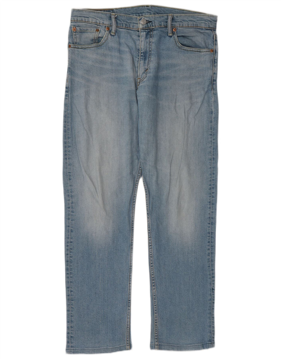 Męskie jeansy Levi's 504 Straight W33 L32 Niebieskie bawełniane
