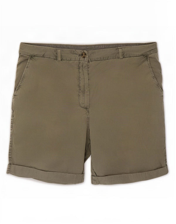 Marks & Spencer Damskie spodenki Chino UK 16, duże, W34, bawełna khaki