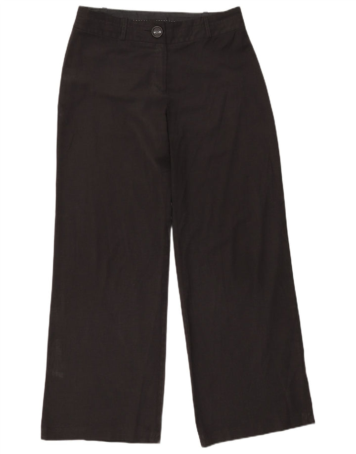 Damskie spodnie codzienne Laura Ashley UK 12 Medium W30 L31 Czarny poliester