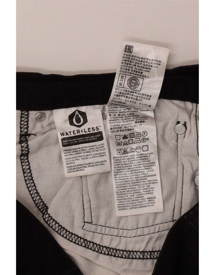Męskie jeansy Levi's 502 Tapered W36 L32 Czarna bawełna