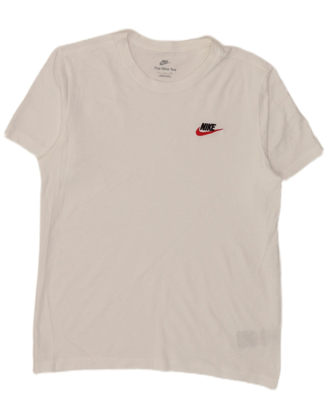 T-shirt męski Nike, mały, biały, bawełniany