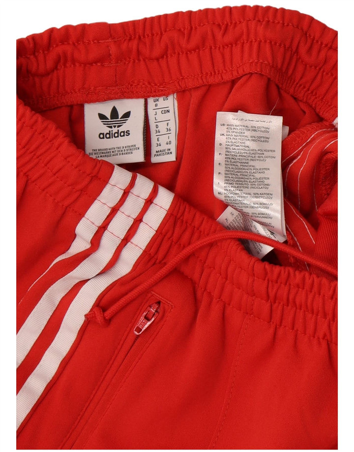 Damskie spodnie dresowe Adidas UK 8 Small Red Cotton