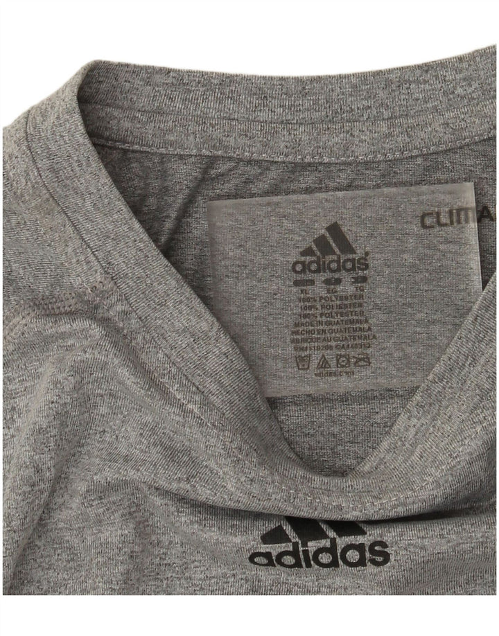 Adidas Męskie Fairmont Graphic Top z długim rękawem XL Szary poliester