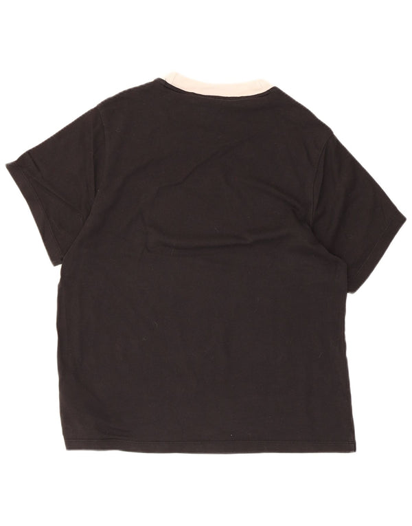 Damska koszulka Adidas Top UK 10 Small Black Cotton