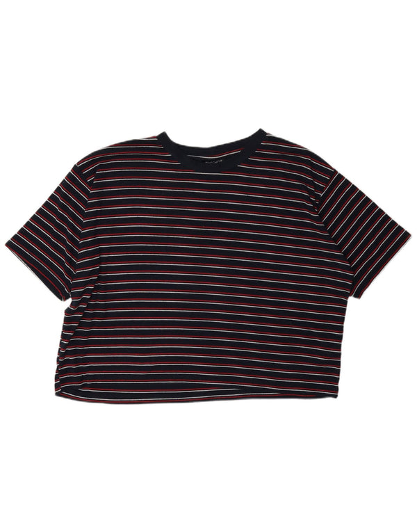 Topshop Damska koszulka oversize Top UK 16 w duże granatowe paski