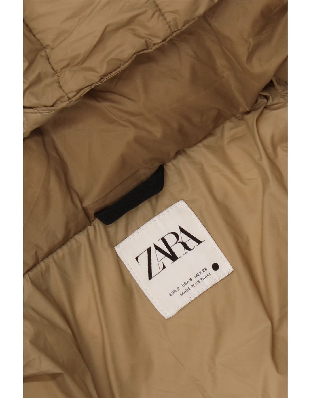 Męska ocieplana kurtka z kapturem Zara UK 36 Small Beige