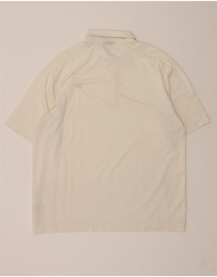 NIKE Mens Polo Shirt UK 42/44 Large White Polyester Vintage Nike and Second-Hand Nike from Messina Hembry 