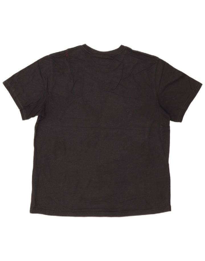T-shirt męski Eddie Bauer, top XL, czarna bawełna