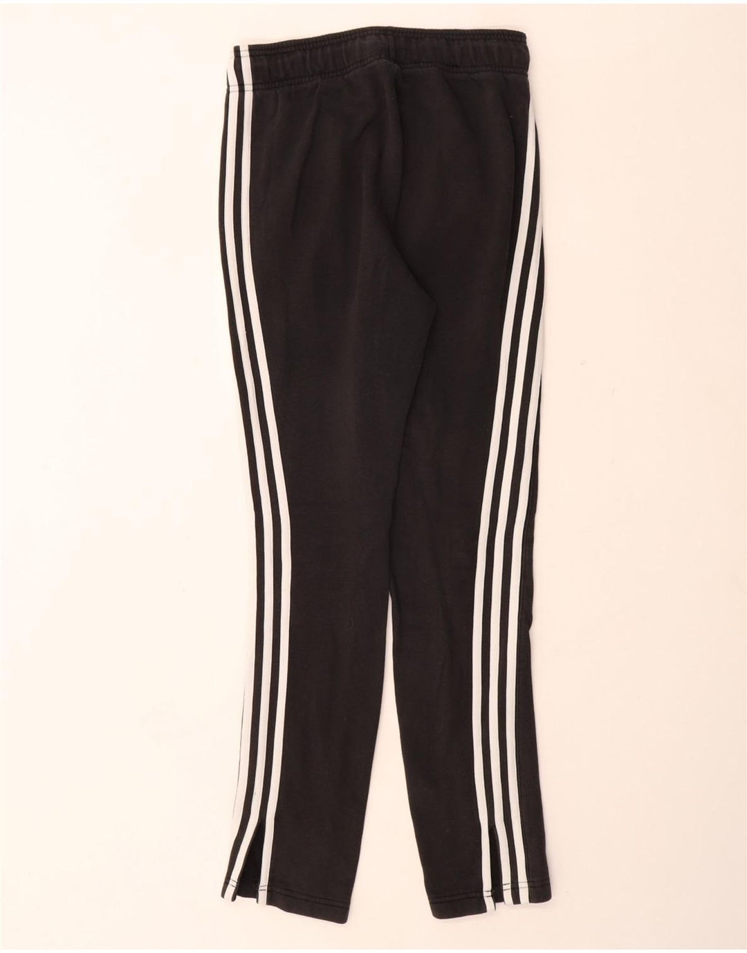Damskie spodnie dresowe ADIDAS UK 4/6 XS, czarne, bawełniane