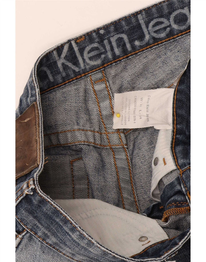 Męskie proste dżinsy Calvin Klein W31 L34 Niebieskie bawełniane