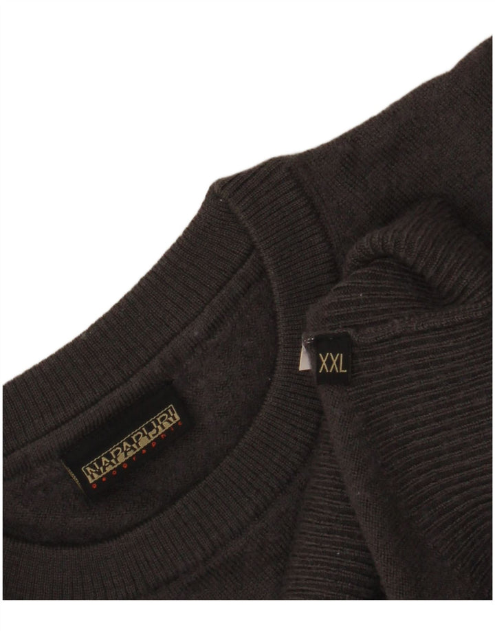 Damski sweter z okrągłym dekoltem NAPAPIJRI UK 20 2XL szary