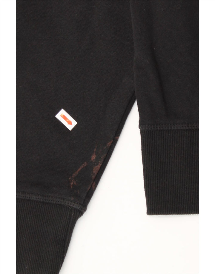 Damski sweter z kapturem i zamkiem REEBOK UK 14, średni czarny, bawełniany