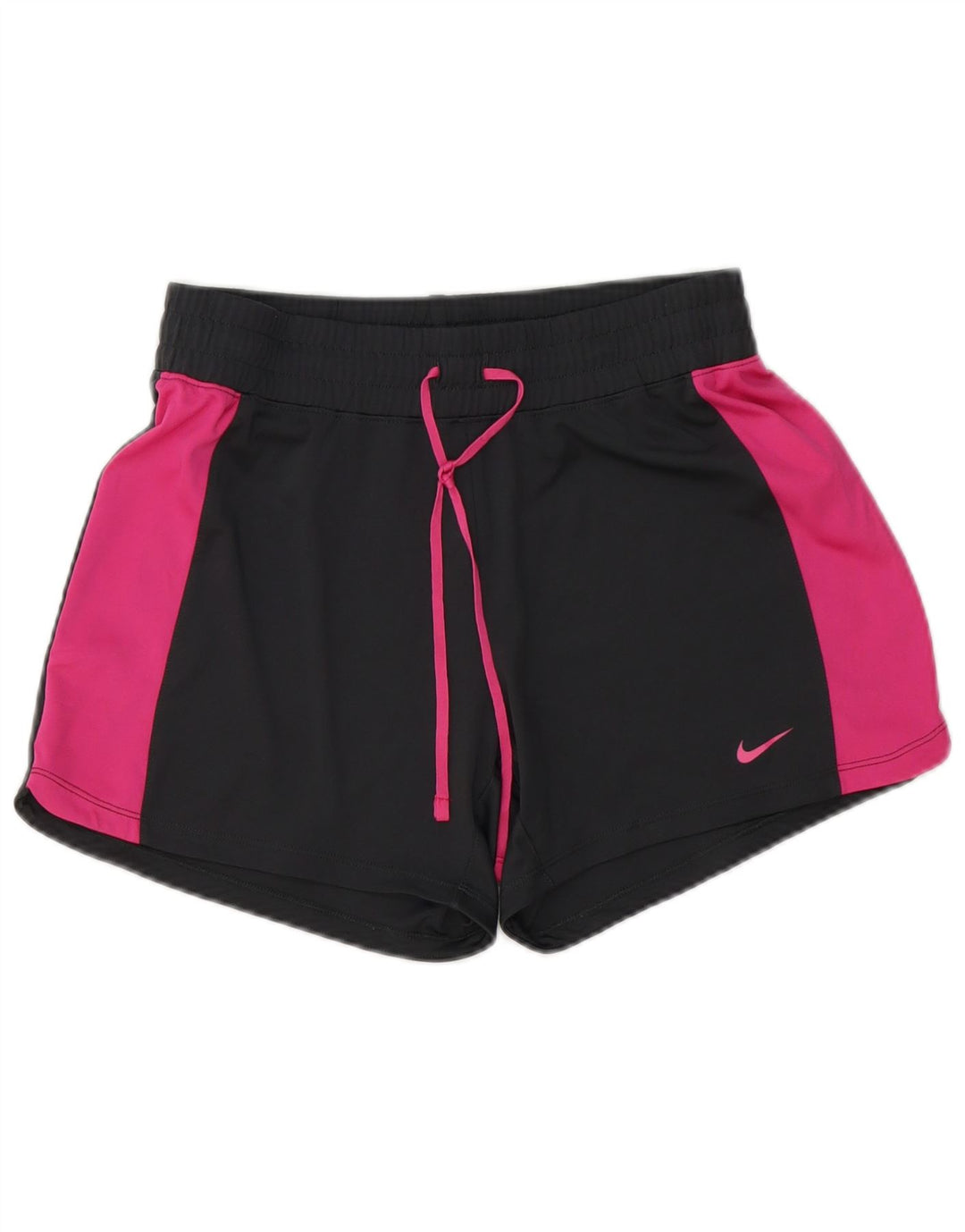 Damskie spodenki sportowe NIKE UK 10, małe, czarne, z poliestru w blokach kolorów