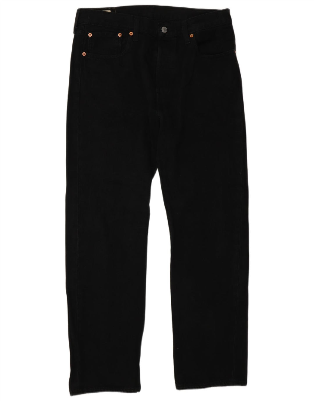 Męskie dżinsy Levi's 501 Straight W32 L30 Czarna bawełna