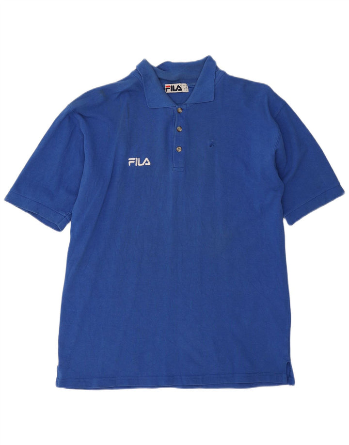 Męska koszulka polo Fila XL, niebieska, bawełniana
