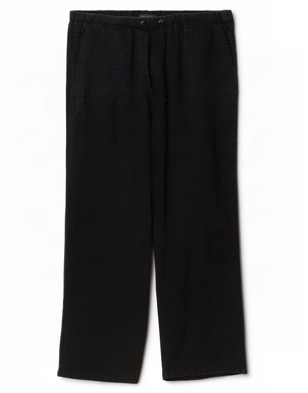 Marks & Spencer Damskie proste spodnie chino UK 16 duże W36 L29 czarne