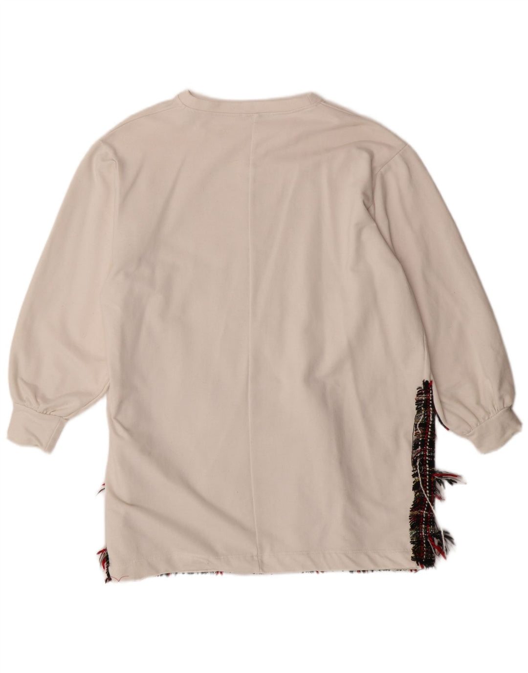 Damski sweter oversize ZARA UK 14 w kolorze średniej bieli