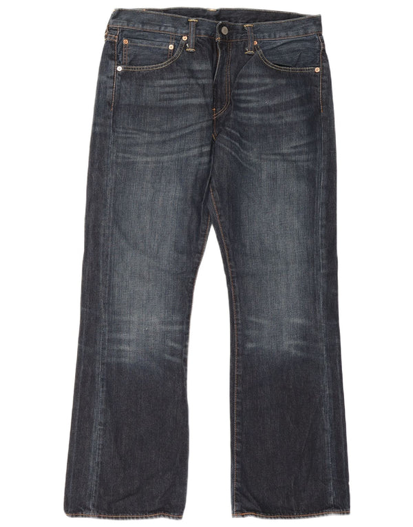 Męskie jeansy Levi's 527 Bootcut W34 L30 Granatowa bawełna