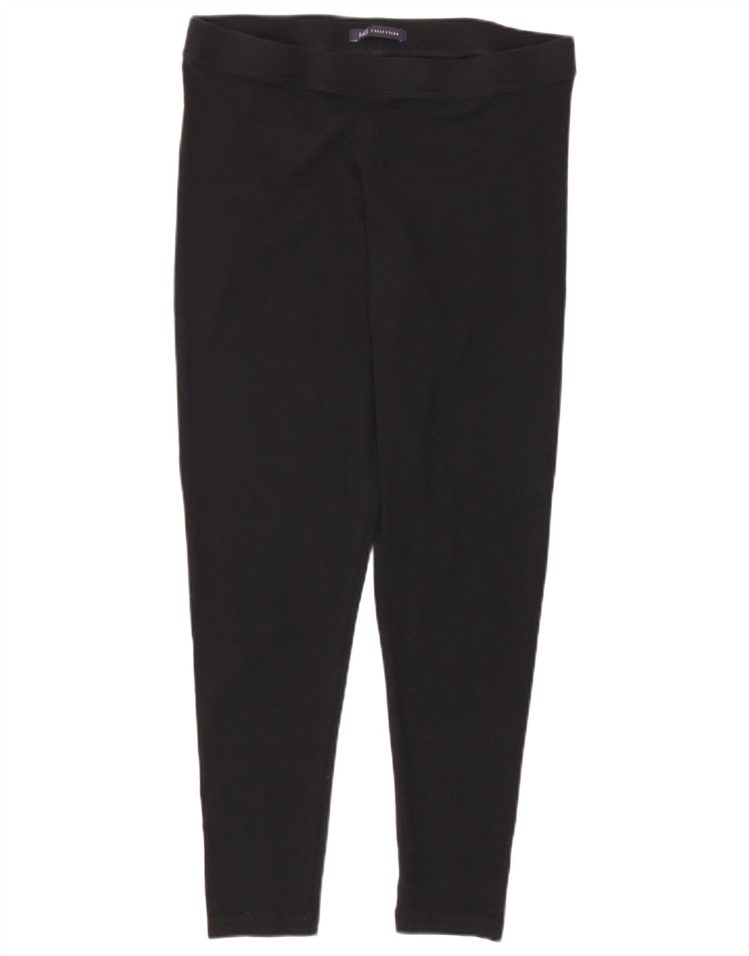 Marks & Spencer Krótkie legginsy damskie UK 14, duże, czarne, bawełniane