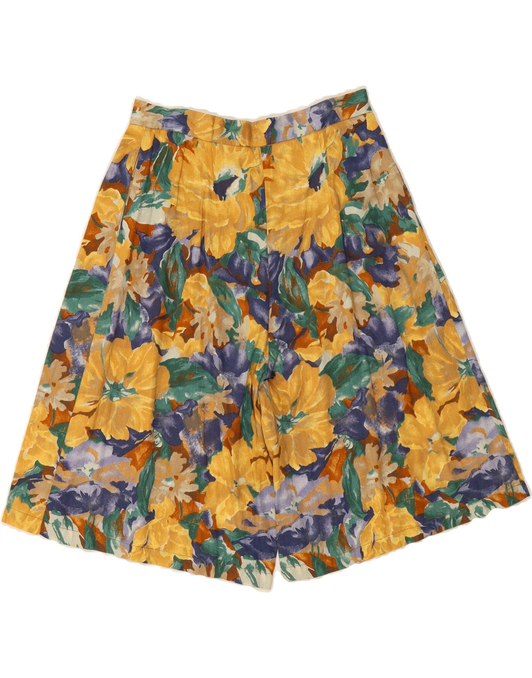 VINTAGE Womens High Waist Casual Shorts IT 42 Medium W28  Multicoloured Vintage Vintage and Second-Hand Vintage from Messina Hembry 