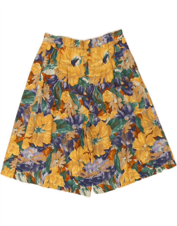 VINTAGE Womens High Waist Casual Shorts IT 42 Medium W28  Multicoloured Vintage Vintage and Second-Hand Vintage from Messina Hembry 