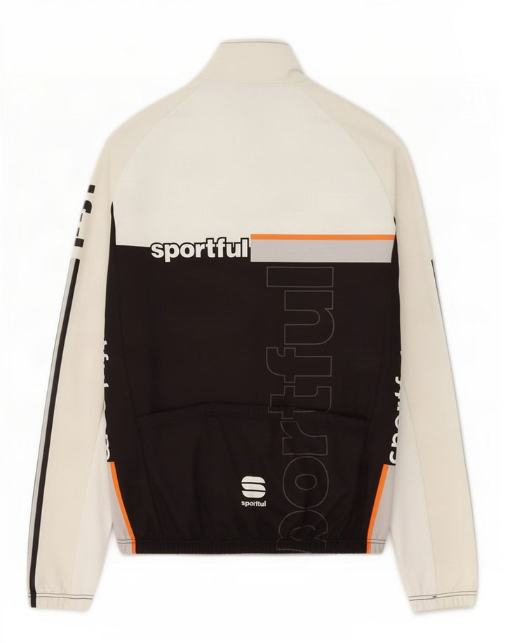 Sportful Męska bluza dresowa z grafiką XL, biały poliester z blokami kolorów