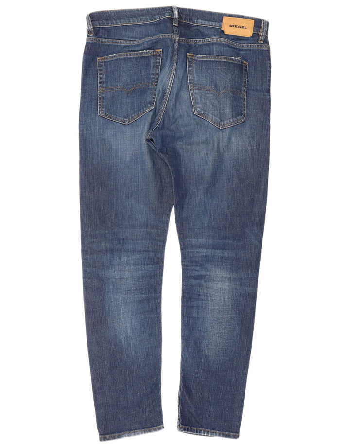 Diesel Męskie D-Luster Slim Jeans W34 L30 Niebieska bawełna