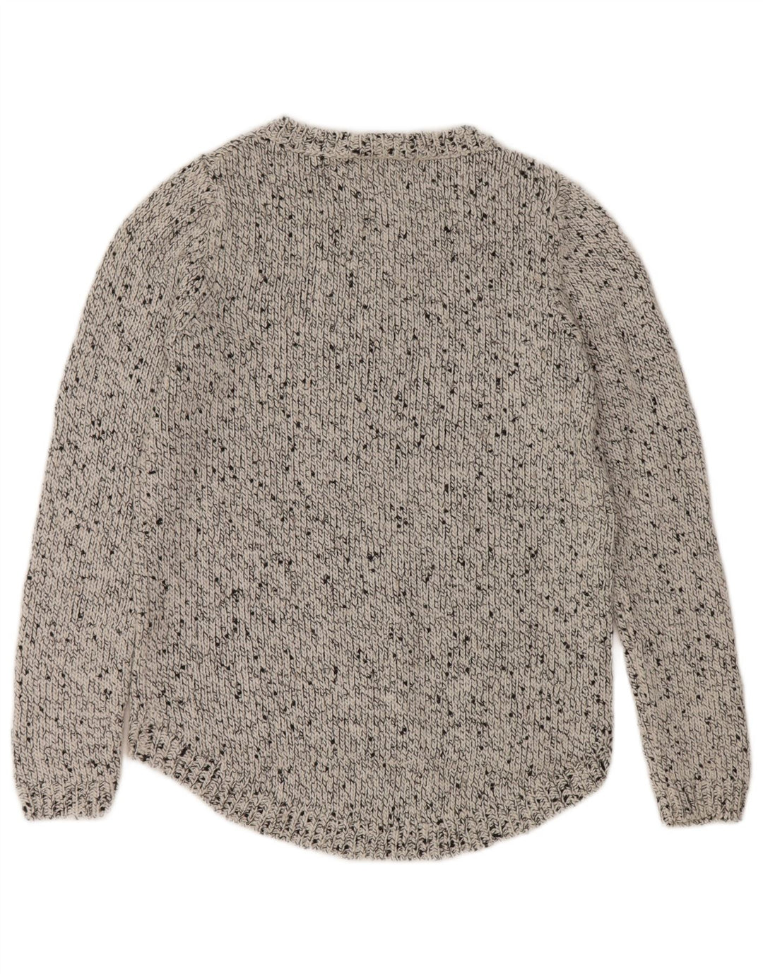Marks & Spencer Damski sweter z dekoltem w łódkę UK 12 Średni szary nakrapiany
