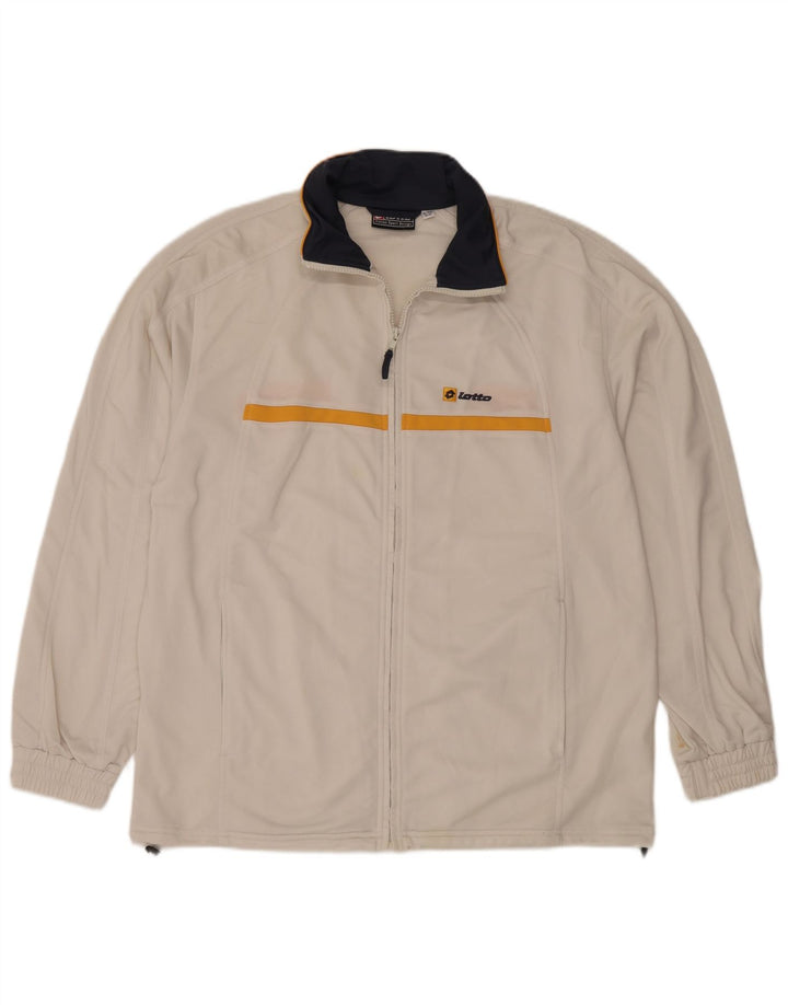 Męska kurtka dresowa LOTTO XL, biały poliester